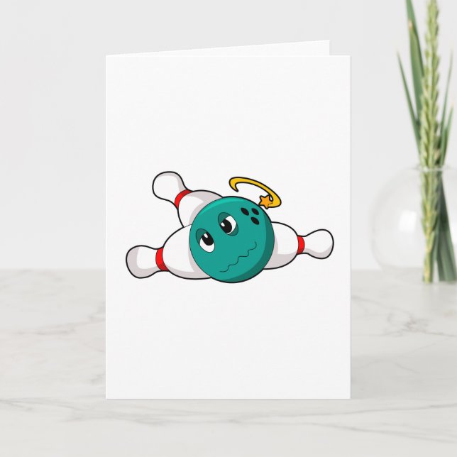 Carte Quille Quille de bowling Bowling boule (Devant)