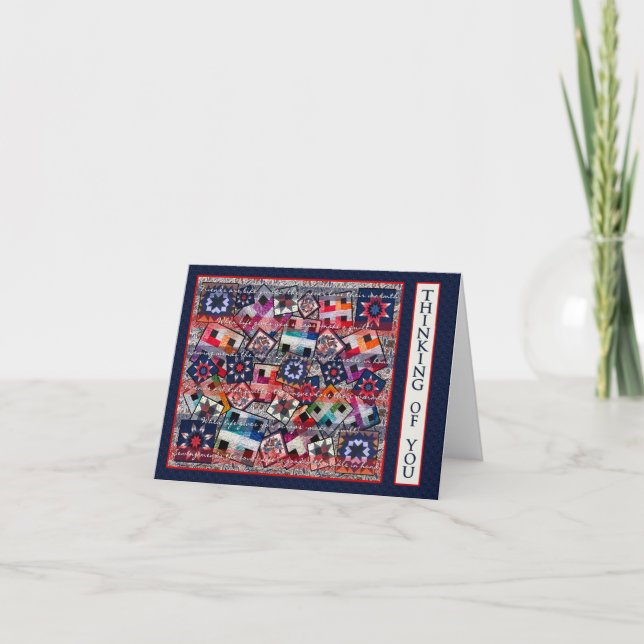 Carte Quilter's Thinking of You Note Cards-Matches (Devant)