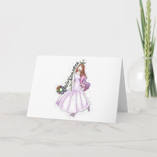 Carte Quinceanera (Devant)