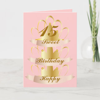 Carte Quinze-Personnaliser de bonbon à joyeux