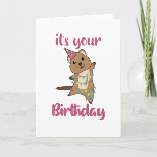 Carte Quokka Souhaite Bon Anniversaire À Vous Quokkas