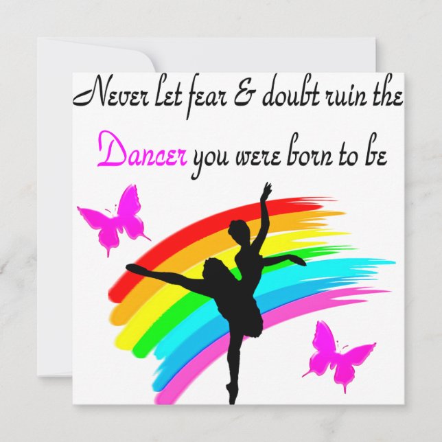 CARTE QUOTE DE DANCER (Devant)