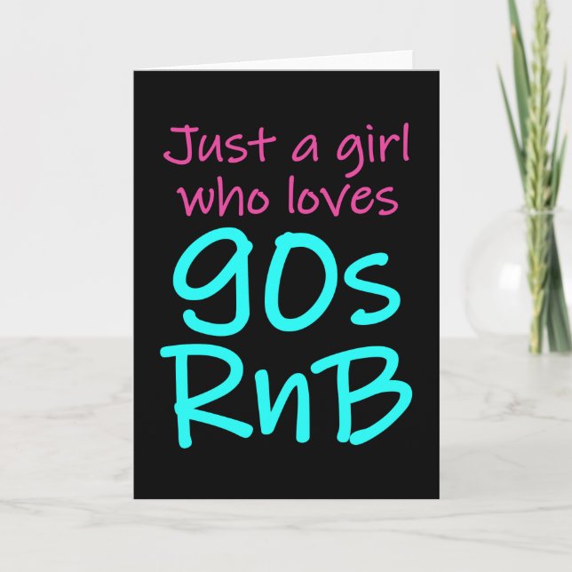 Carte R&B Années 90 Rhythm And Blues Retro Cadeau (Devant)
