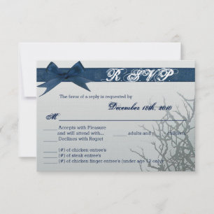 Carte R.S.V.P. 3,5 x5 Miroir en verre dépoli