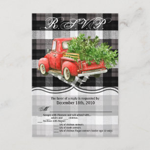 Carte R.S.V.P. 3,5x5 XMAS Camion Buffalo débarqué