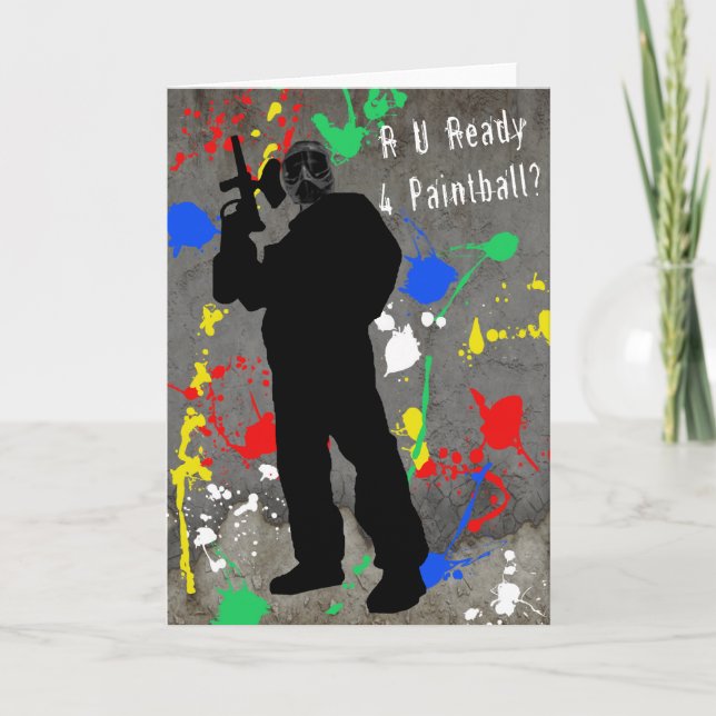 Carte R U préparent le Paintball 4 ? (Devant)