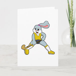 Carte Rabat au hockey avec chauve-souris de hockey