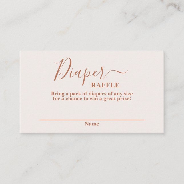 Carte rabat minimaliste baby shower rose (Devant)