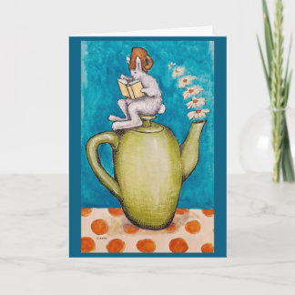 Carte Rabbit Tea Get Well card