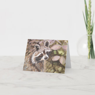 Carte Raccoon Note