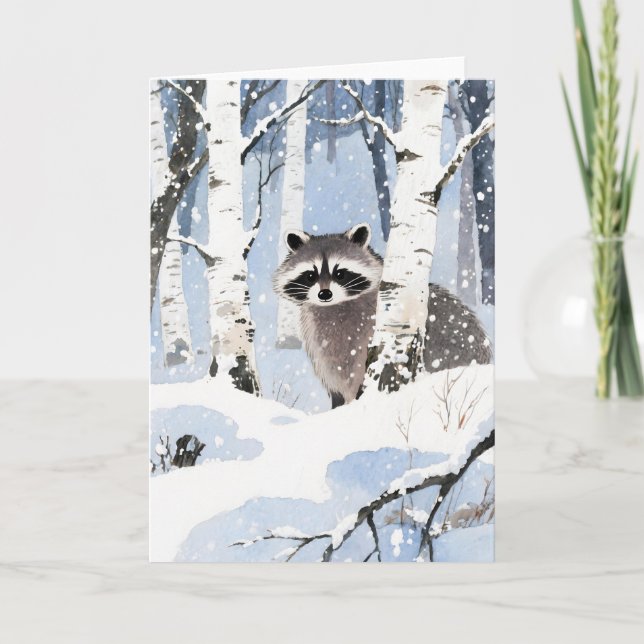Carte Raccoon Winter (Devant)