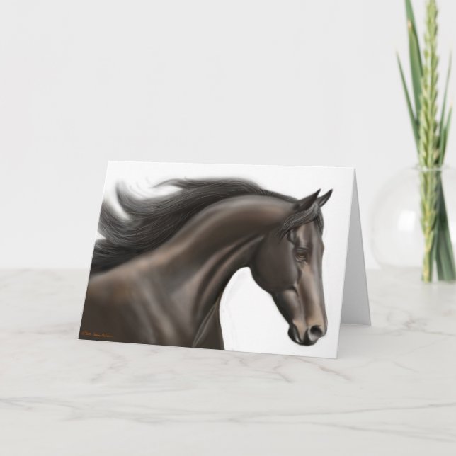 Carte Racehorse Thoroughbred (Devant)