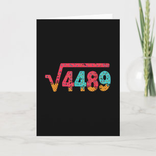 Carte Racine carrée 4489 Argot Prof de maths Six Sept 6
