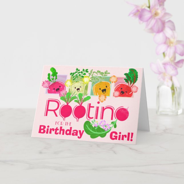 Carte Racine pour la fille d'anniversaire | Motivation (Orchidée)