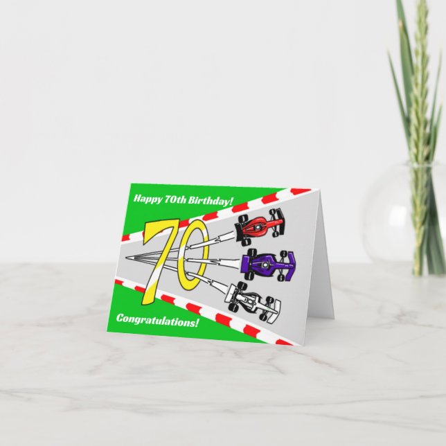 Carte Racing Cars 70th (Devant)