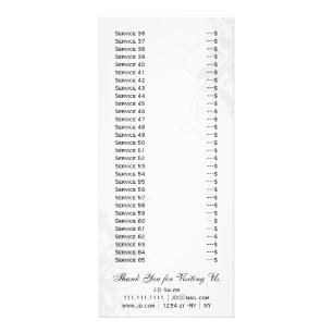 carte rack chic noir et blanc Services