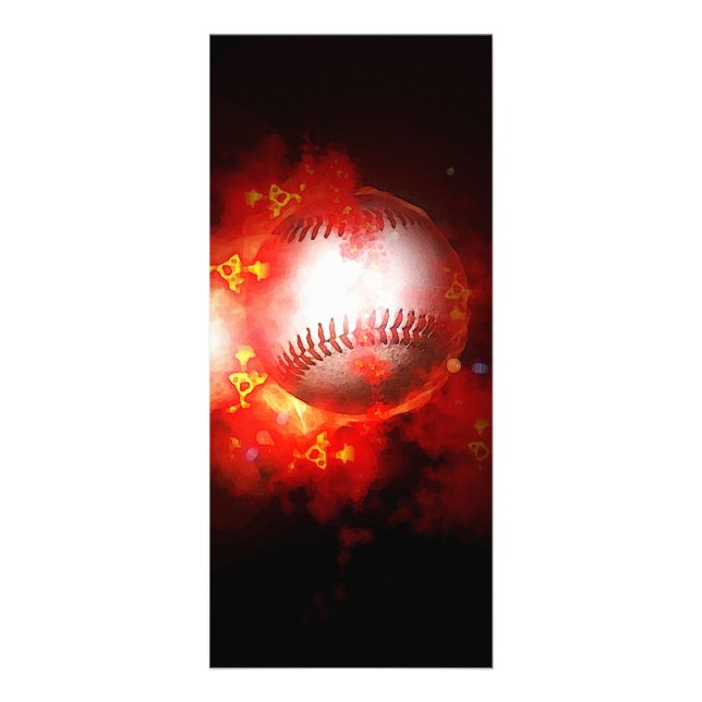 Carte rack de baseball flambant (Devant)