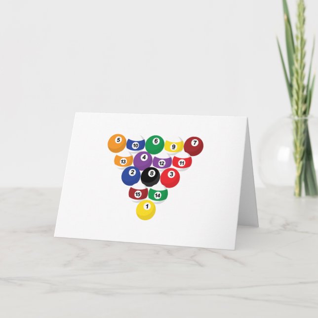 Carte Rack de boules de billard (Devant)
