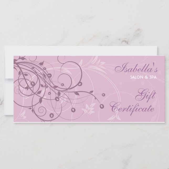 Carte rack de conception florale (Devant)