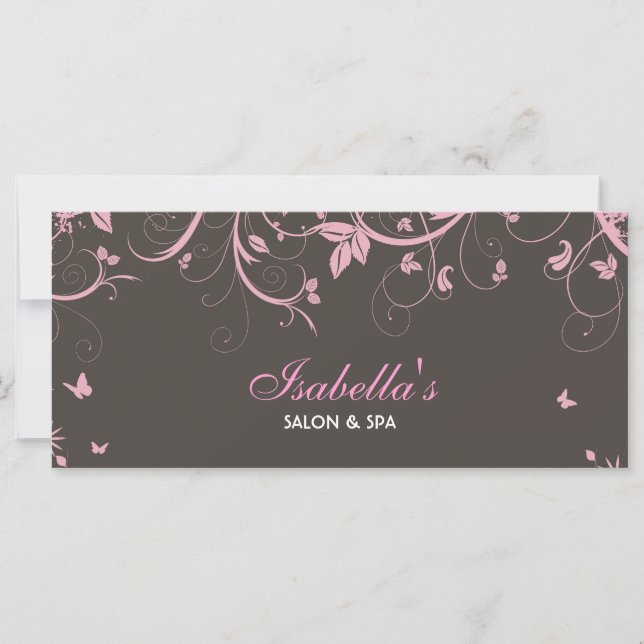 Carte rack de conception florale (Devant)