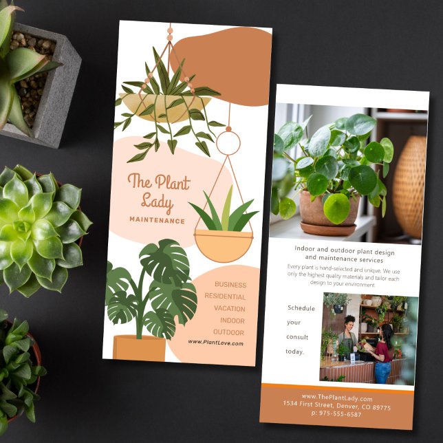 Carte rack de marketing d'entreprise plante (Créateur téléchargé)