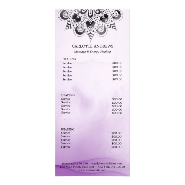 Carte Rack du Yoga Mandala Sun Salon (Devant)