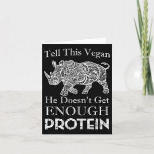 Carte Racontez à ce Vegan Assez Protein Vegan Bodybuildi