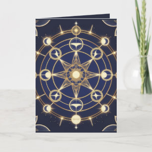 Carte Radiance Divine – Mandala Doré de l'Éveil