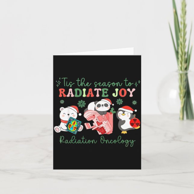 Carte Radiation Therapy Christmas Radiation Therapy Radi (Devant)