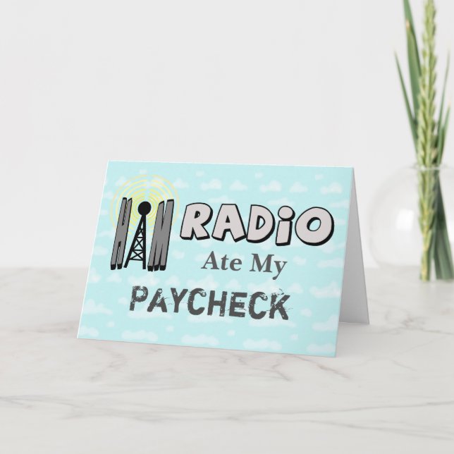 Carte Radio Ham Anniversaire D'Un Jambon À Un Ami (Devant)