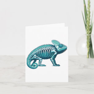 Carte Radiographie de l'anatomie du corps du caméléon à 
