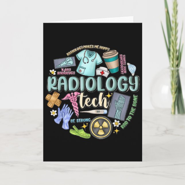 Carte Radiology Technician Christmas Rad Tech X-ray Tech (Devant)