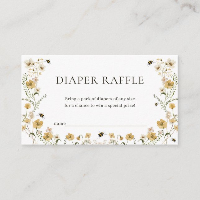 Carte Raffin de la couche de Baby shower maman à a (Devant)