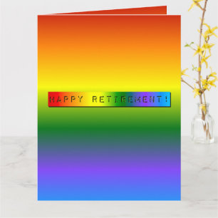 Carte Rainbow Bonne retraite !