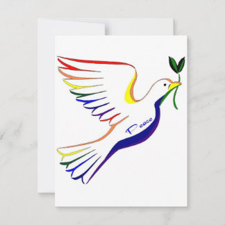 Carte Rainbow Dove