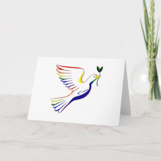 Carte Rainbow Dove