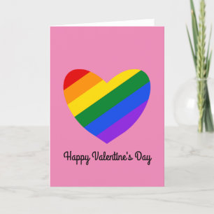 Carte Rainbow Heart #1 Heureuse Sainte-Valentin
