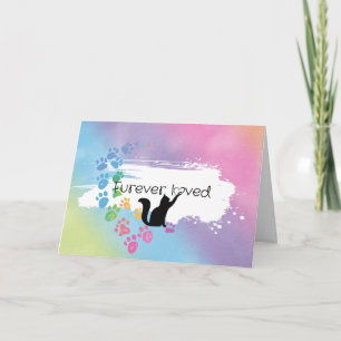 Carte Rainbow Kitty Pet Perdre la sympathie