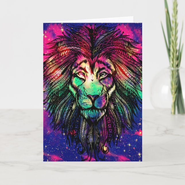 Carte Rainbow Lion (Devant)