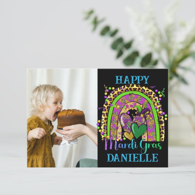 Carte Rainbow Mardi Gras (Debout devant)