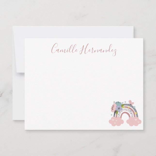 Carte Rainbow Note pour enfants (Devant)