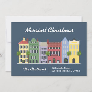 Carte Rainbow Row Charleston South Carolina