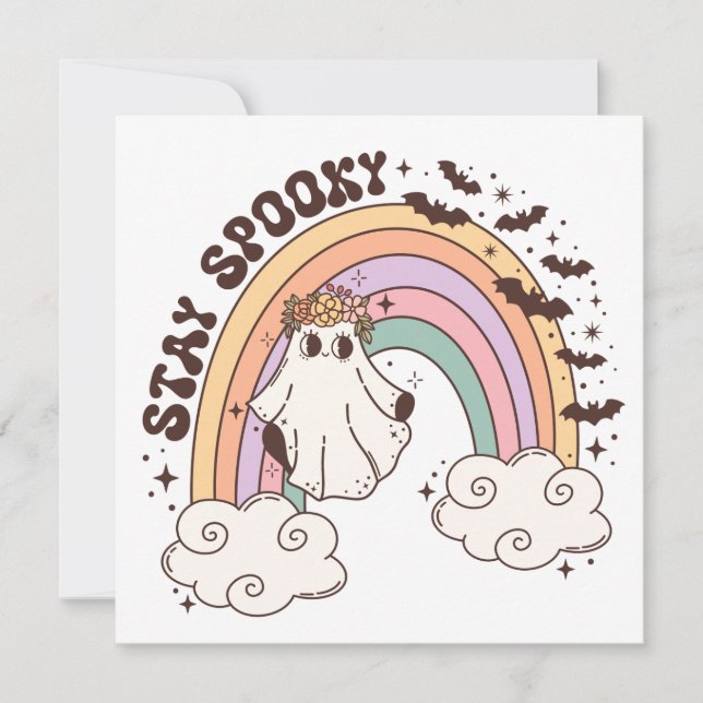 Carte Rainbow Stay Éffrayant (Devant)