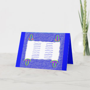 Carte Rainbow Torah bar mitzvah bat mitzvah