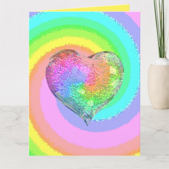 Carte Rainbow Valentine (Devant)