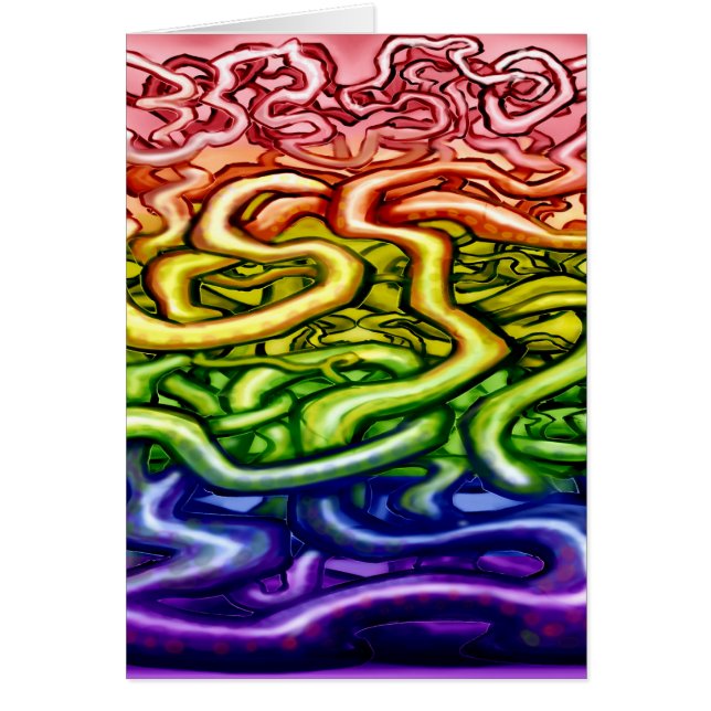 Carte Rainbow Vines LGBQT (Devant)