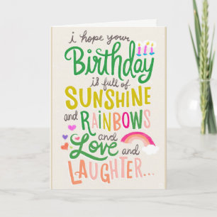 Carte Rainbows & Sunshine
