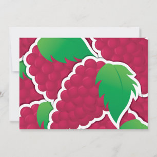 Carte Raisins rouges funky