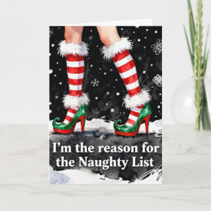 Carte Raison festive pour les jambes sur la liste des vi