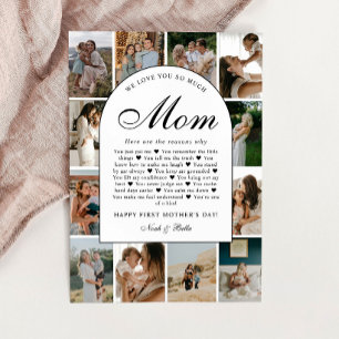 Carte Raisons pour lesquelles nous vous aimons Maman Pho